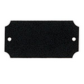 Black Brass Plate (2 1/2"x1 1/4")